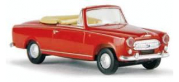 Train électrique : SAI 2530 / BRE 29150 - Peugeot 403 Cabriolet, ouvert, rouge 