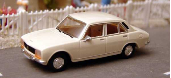 SAI 2081 - Peugeot 504, blanche - Brekina