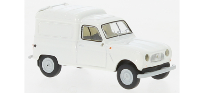 BRE14756 - Renault R4 Fourgonnette 1961, blanche - Brekina