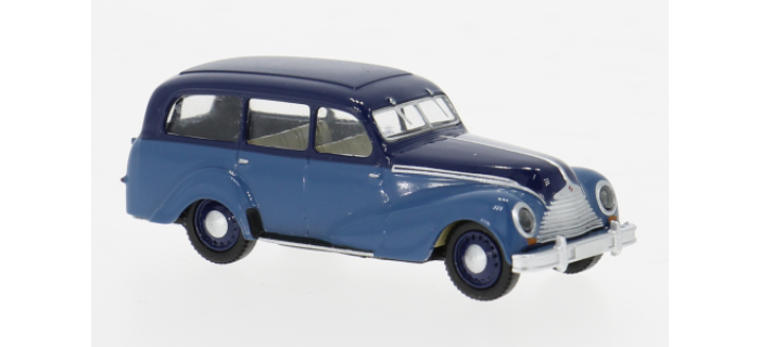 BRE27357 - EMW 340 break, bleu foncé/bleu, 1950 - Brekina