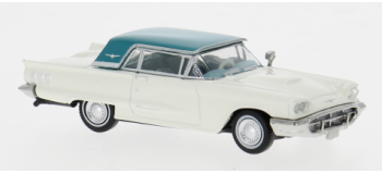 BRE18200 - Ford Thunderbird Cabriolet, blanc/bleu, 1960 - Brekina