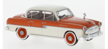 BRE27479 - Sachsenring P 240, orange foncé/blanc, 1956 - Brekina