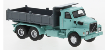 BRE85655 - Volvo N 10 camion benne, turquoise clair/gris, 1980 - Brekina