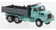 BRE85655 - Volvo N 10 camion benne, turquoise clair/gris, 1980 - Brekina