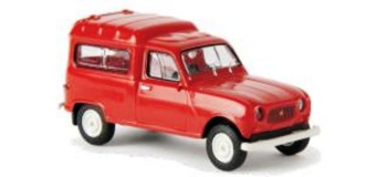 Train électrique : SAI 2410 / BRE 14706 - Renault 4 Fourgonnette 1961, vitrée rouge