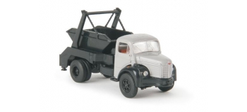 SAI 2665.1 / BREKINA 85391 Camion Berliet GLR8 benne à déchets gris / noir