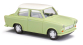 BU53106 - Trabant P601 Limousine, verte avec toit blanc - Busch