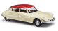 BU48026 - Citroen DS 19 crème avec toit rouge - Busch