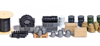 Modélisme ferroviaire : BUSCH BU1632 - Set Containers dechets indus. 2p