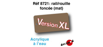 DECA8721XL - Rail / Rouille foncée (mat), Peinture acrylique à l'eau, version XL - Decapod