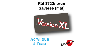 DECA8722XL - Brun traverse (mat), Peinture acrylique à l'eau, version XL - Decapod