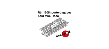 Modélisme ferroviaire : DECAPOD DECA1305 - Porte-bagages pour VSE Roco 