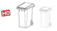 DECA5694 - Poubelles plastique de 240 L - Decapod