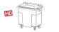 DECA5696 - Poubelles plastique de 660 L - Decapod