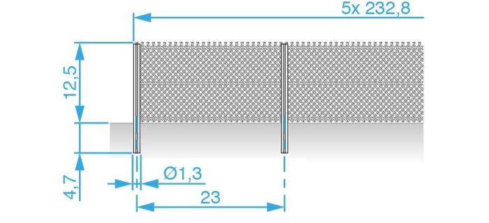 DECA5560 - Grillage losange hauteur 1m - Decapod