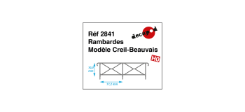 Modélisme ferroviaire : DECAPOD DECA2841 - Rambardes modèle Creil-Beauvais