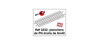 Modélisme ferroviaire : DECAPOD DECA3232 - Planchers de PN droits de 8m40 