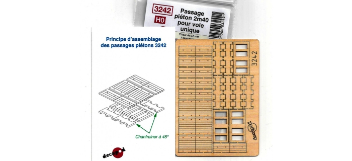 DECAPOD DECA3242 - Passage piéton 2m40 pour voie unique