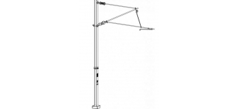 DECA3601.06 - 6 poteaux caténaires simples, tension ou compression - Decapod