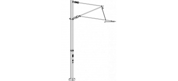 DECA3601.12 - 12 poteaux caténaires simples, tension ou compression - Decapod