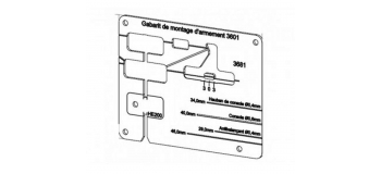 DECA3681 - Gabarit de montage pour les différentes variantes du poteau caténaire simple 3601 - Decapod