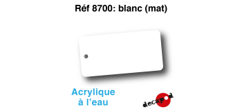 DECA8700 - Blanc (mat), Peinture acrylique à l'eau - Decapod