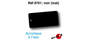 DECA8701 - Noir (mat), Peinture acrylique à l'eau - Decapod