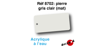 DECA8702 - Pierre gris clair (mat), Peinture acrylique à l'eau - Decapod