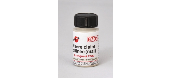 DECA8704 - Pierre clair patinée (mat), Peinture acrylique à l'eau - Decapod
