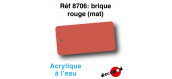 DECA8706 - Brique rouge (mat), Peinture acrylique à l'eau - Decapod