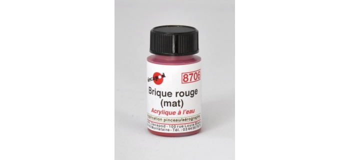 DECA8706 - Brique rouge (mat), Peinture acrylique à l'eau - Decapod