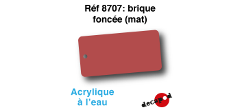 DECA8707 - Brique foncée (mat), Peinture acrylique à l'eau - Decapod