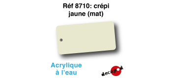 DECA8710 - Crépi jaune (mat), Peinture acrylique à l'eau - Decapod
