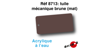 DECA8713 - Tuile mécanique brune (mat), Peinture acrylique à l'eau - Decapod