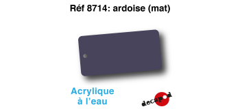 DECA8714 - Ardoise (mat), Peinture acrylique à l'eau - Decapod