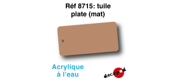 DECA8715 - Tuile plate (mat), Peinture acrylique à l'eau - Decapod
