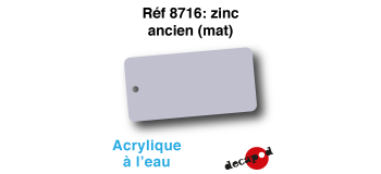 DECA8716 - Zinc ancien (mat), Peinture acrylique à l'eau - Decapod