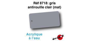 DECA8718 - Gris antirouille clair (mat), Peinture acrylique à l'eau - Decapod