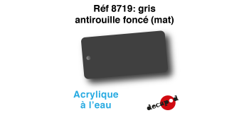 DECA8719 - Gris antirouille foncé (mat), Peinture acrylique à l'eau - Decapod