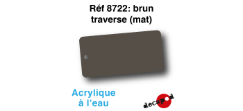 DECA8722 - Brun traverse (mat), Peinture acrylique à l'eau - Decapod