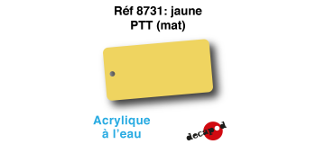 DECA8731 - Jaune PTT (mat), Peinture acrylique à l'eau - Decapod