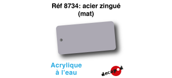 DECA8734 - Acier zingué (mat), Peinture acrylique à l'eau - Decapod