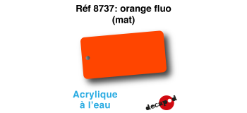 DECA8737 - Orange fluo (mat), Peinture acrylique à l'eau - Decapod