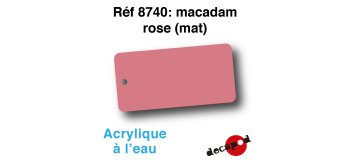 DECA8740 - Macadam rose (mat), Peinture acrylique à l'eau - Decapod