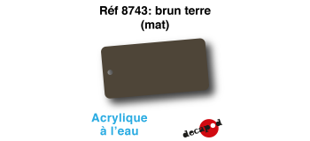 DECA8743 - Brun terre (mat), Peinture acrylique à l'eau - Decapod