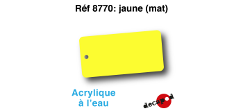 DECA8770 - Jaune (mat), Peinture acrylique à l'eau - Decapod