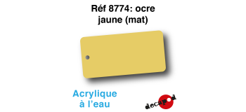 DECA8774 - Ocre jaune (mat), Peinture acrylique à l'eau - Decapod