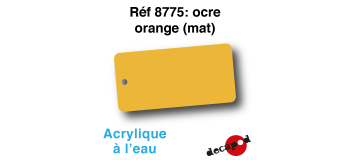 DECA8775 - Ocre orange (mat), Peinture acrylique à l'eau - Decapod
