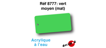 DECA8777 - Vert moyen (mat), Peinture acrylique à l'eau - Decapod