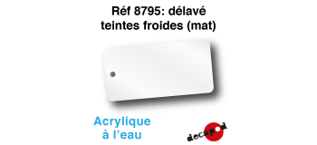 DECA8795 - Délavé teintes froides (mat), Peinture acrylique à l'eau - Decapod